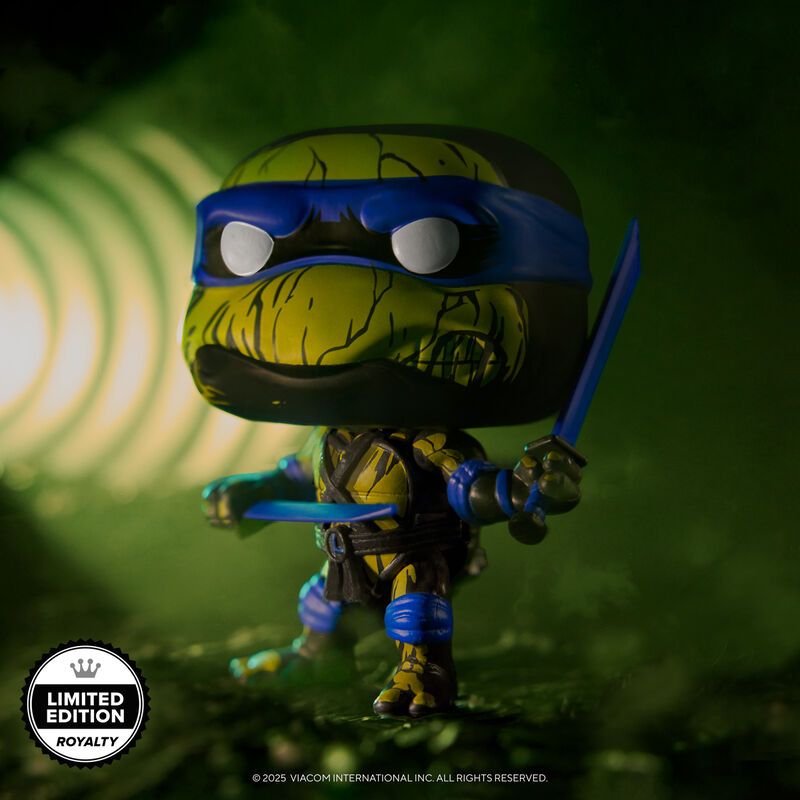 Funko Pop 1830 Leonardo (Déco) avec Pop! Protecteur – TMNT – Édition Limitée 3500 ROYALTY
