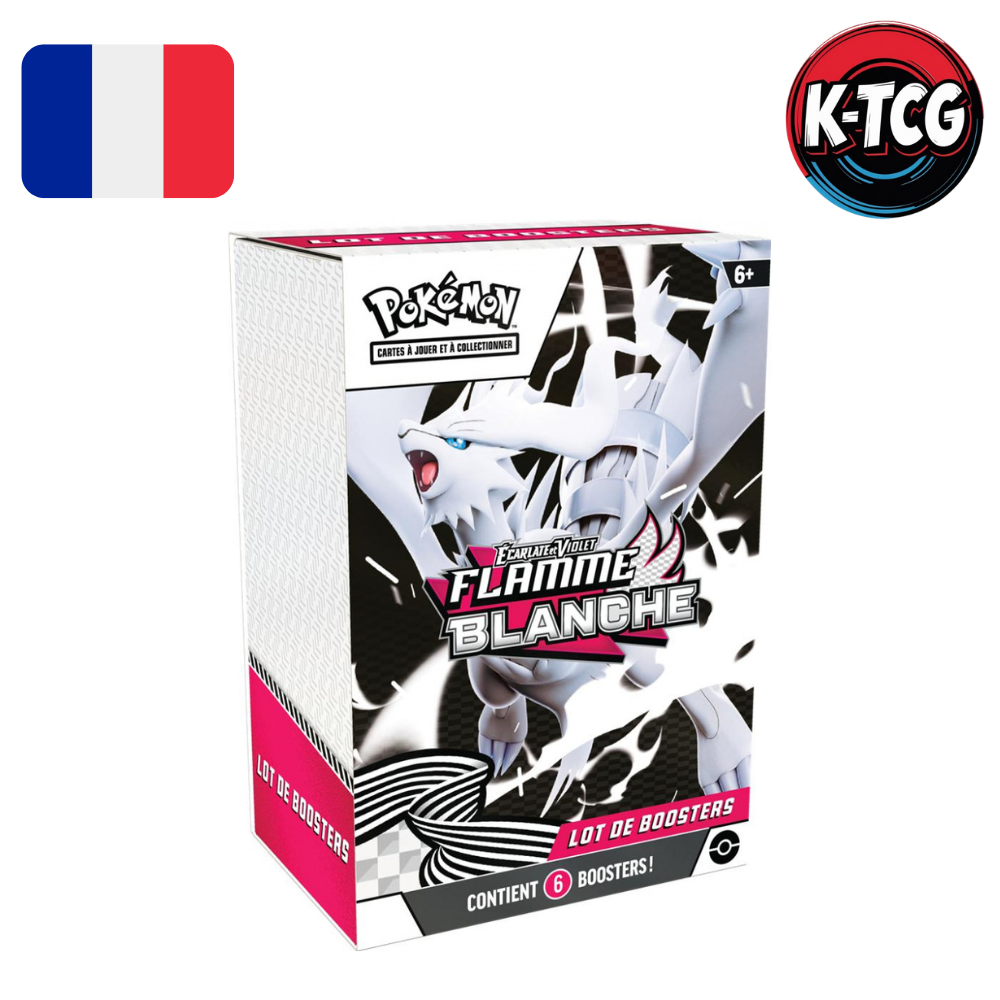 Bundle 6 boosters Cartes Pokémon EV10.5 Écarlate et Violet – Flamme Blanche