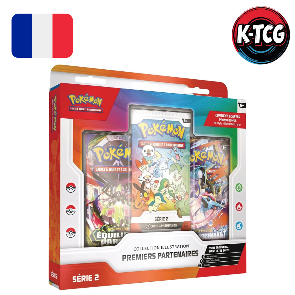 Pokémon - Coffret 3 Boosters - Collection Illustration Premiers Partenaires - Série 2