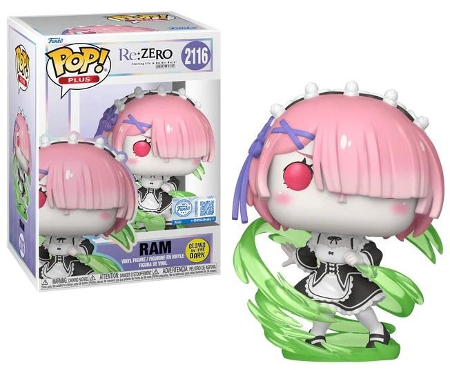 Figurine Funko Pop! Plus Animation Re:Zero N° 2116 – Ram (Wind Magic - Édition Exclusive)