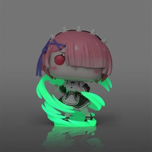 Figurine Funko Pop! Plus Animation Re:Zero N° 2116 – Ram (Wind Magic - Édition Exclusive)