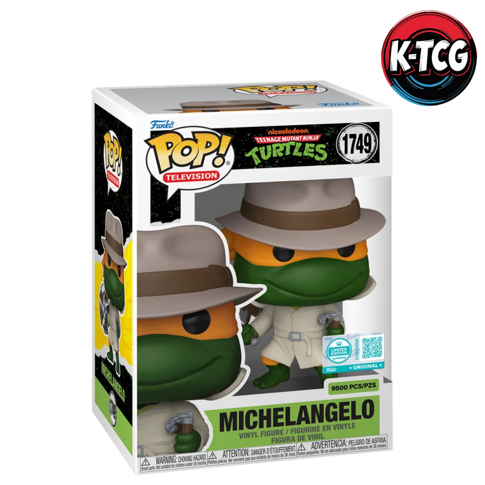 TMNT - POP Supreme N°1749 - Michelangelo in Trench Coat (Édition Limitée 9500 ex.)