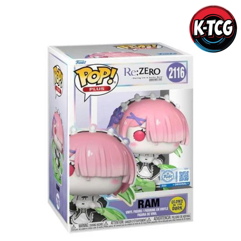 Figurine Funko Pop! Plus Animation Re:Zero N° 2116 – Ram (Wind Magic - Édition Exclusive)