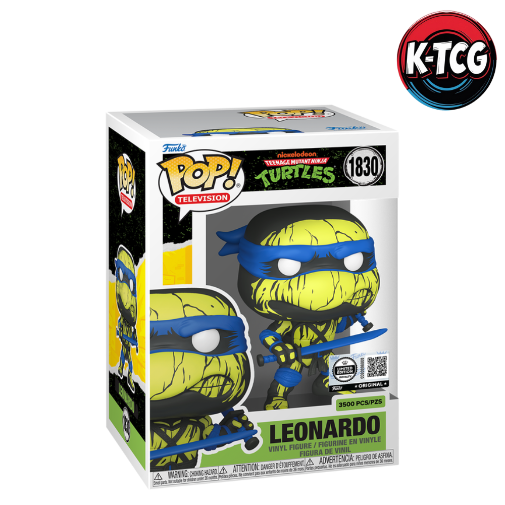Funko Pop 1830 Leonardo (Déco) avec Pop! Protecteur – TMNT – Édition Limitée 3500 ROYALTY