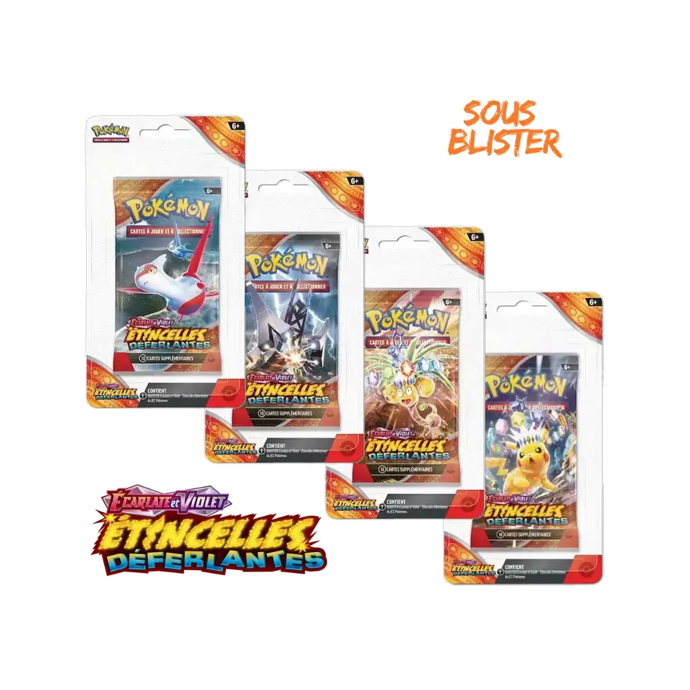 Artset Booster Pokémon EV8 - Étincelles Déferlantes sous Blister