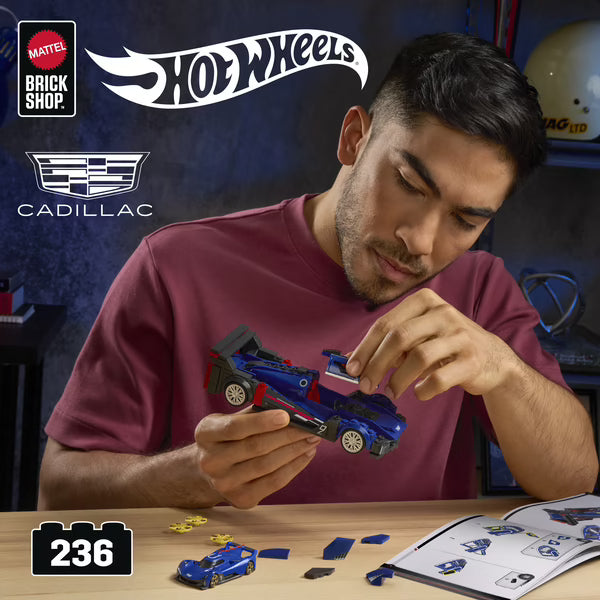 Mattel Brick Shop Hot Wheels Cadillac Project GTP Hypercar – Kit Construction 1:32