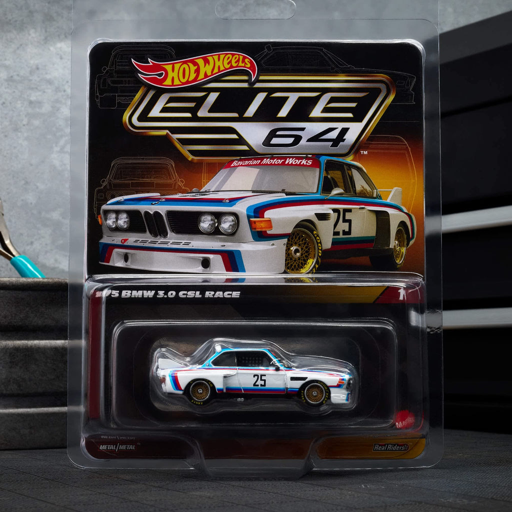 Hot Wheels Elite 64 BMW 3.0 CSL Race de 1975