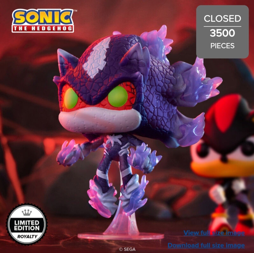 Lot Funko Pop Sonic – Mephiles #1176 (3 500 ex.) + Infinite #1139 (9 500 ex.)