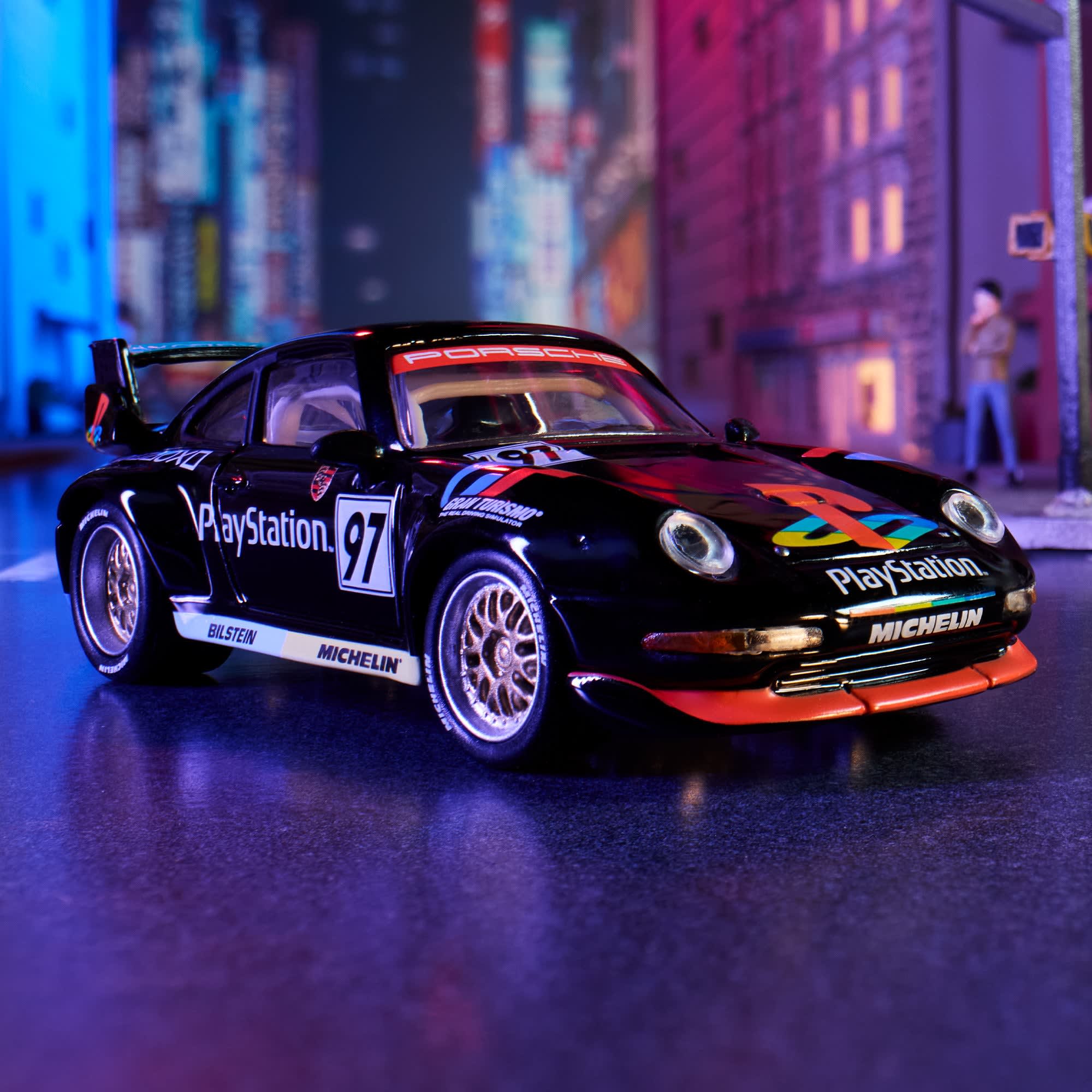 Hot Wheels Elite 64 Porsche 911 GT2 EVO PlayStation Gran Turismo 993 (PRECOMMANDE)